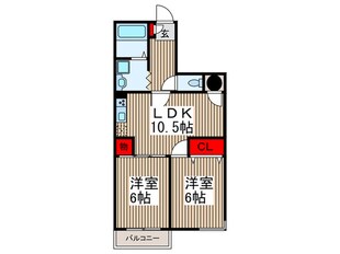 ガ－デンハウス所沢の物件間取画像